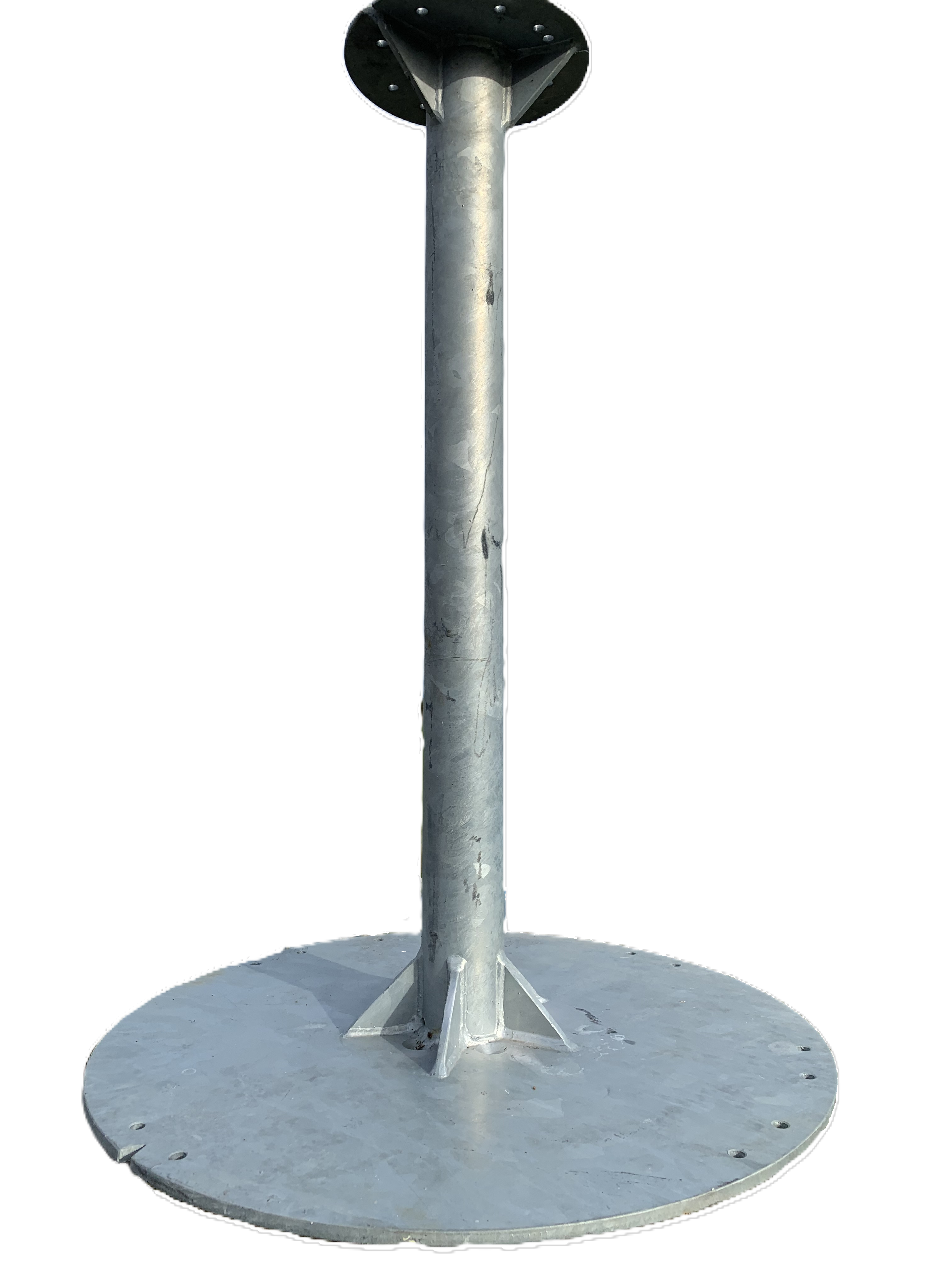Hot-dip galvanized wing hub designed for 3 or 4 wings